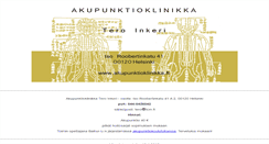 Desktop Screenshot of akupunktioklinikka.fi